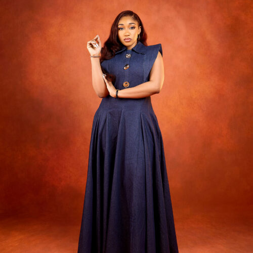 ASANTEWAA — Denim Maxi Dress